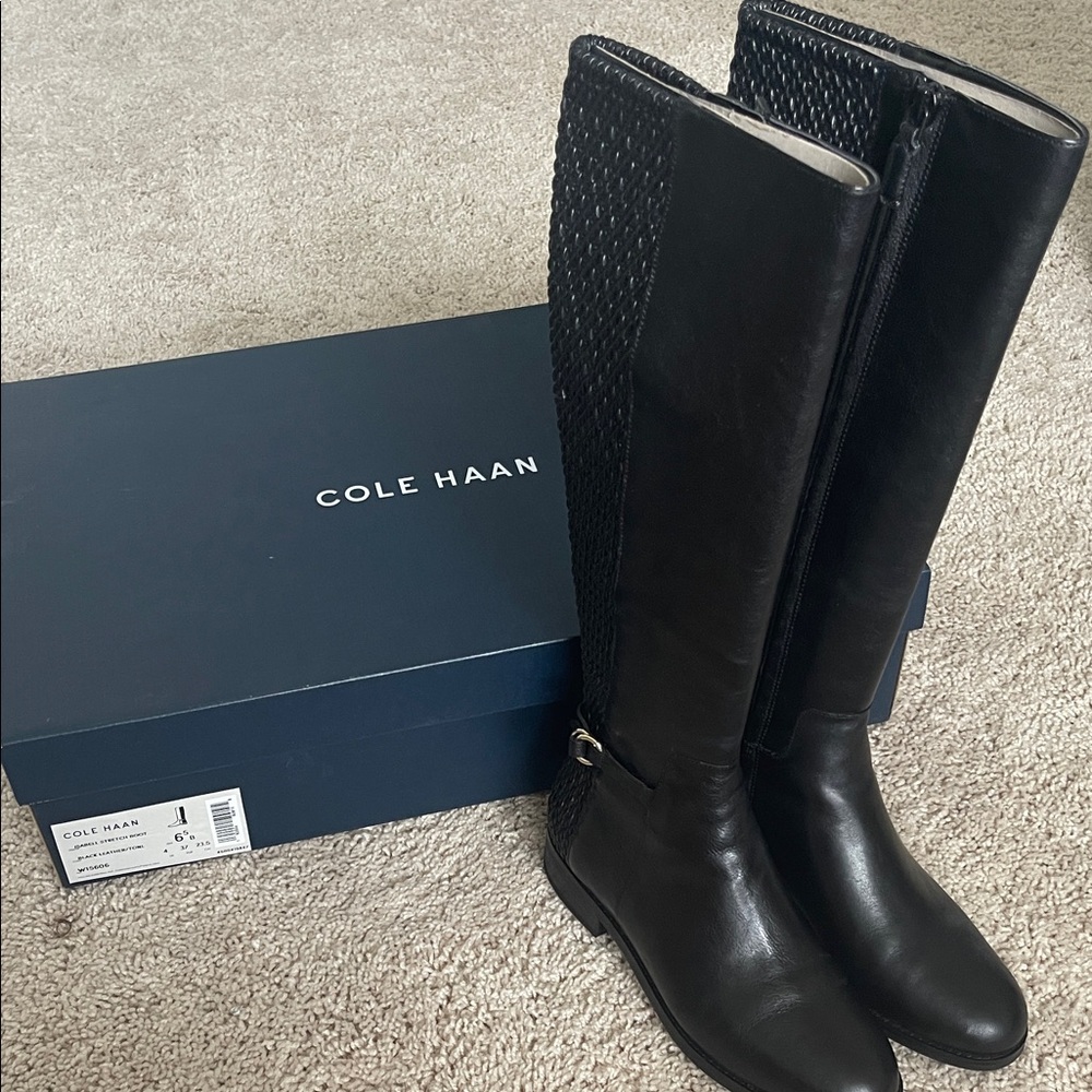 Cole Haan Black Over the Knee Boots